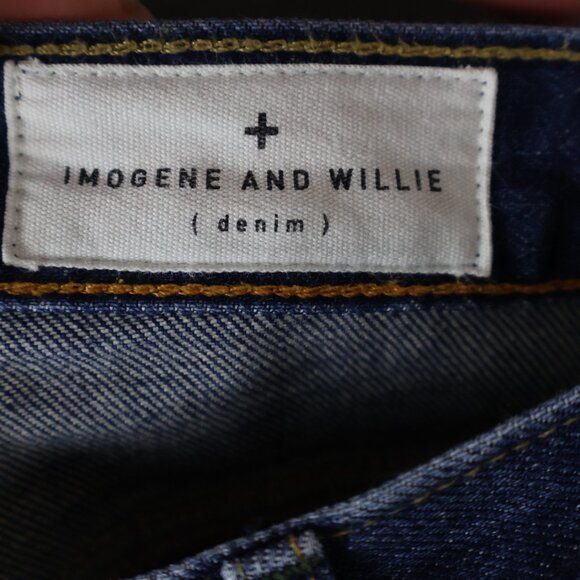 Imogene and Willie Jeans Mens 30x29 Blue Barton Washburn Slim Straight USA Made - Picture 10 of 14